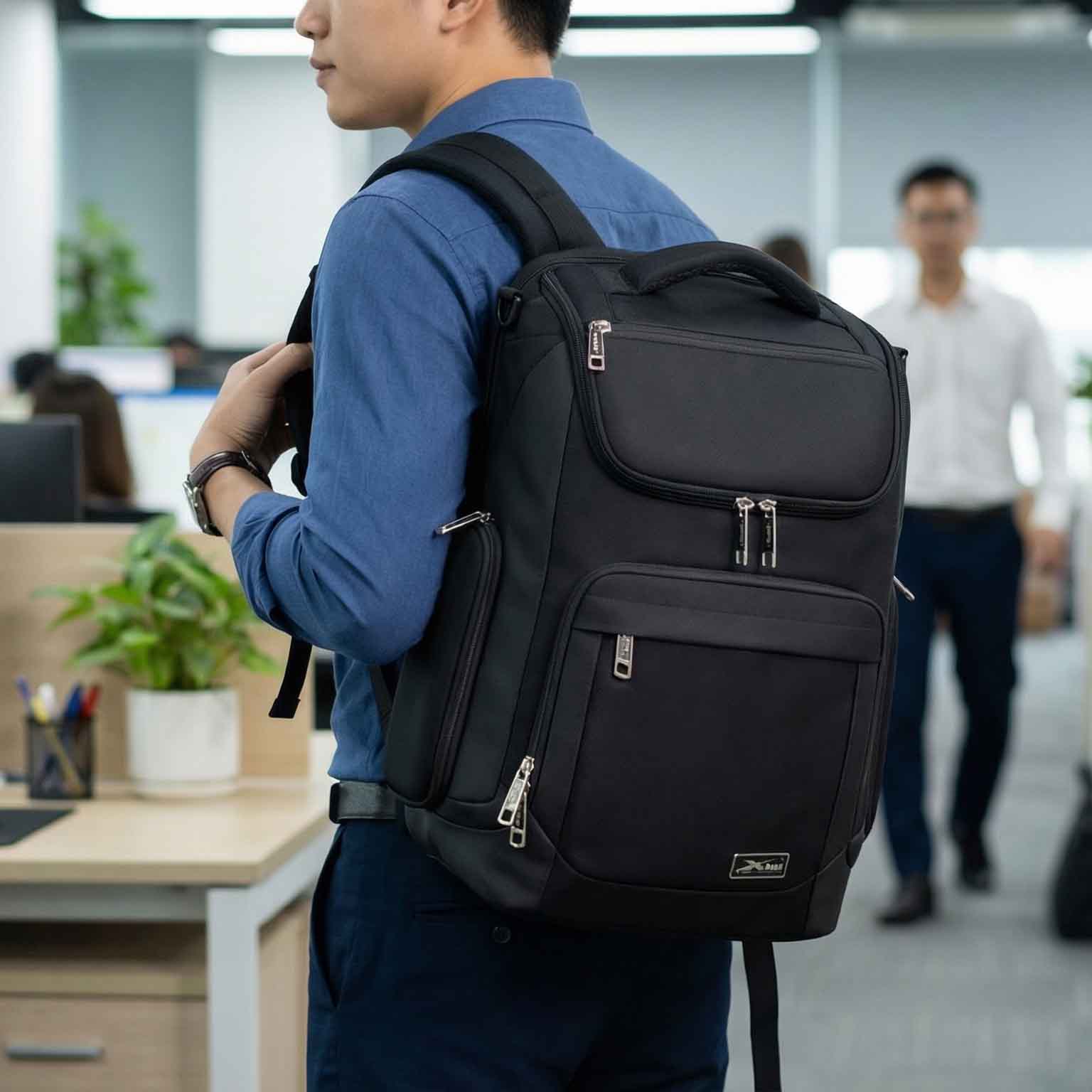 Balo Laptop Cao Cấp Chống Sốc Xbags Prime X Xb2009, Chống Nước, Đựng Laptop 15.6 Inch, Thiết Kế Thời Trang Thanh Lịch, Gọn Nhẹ Tiện Dụng!