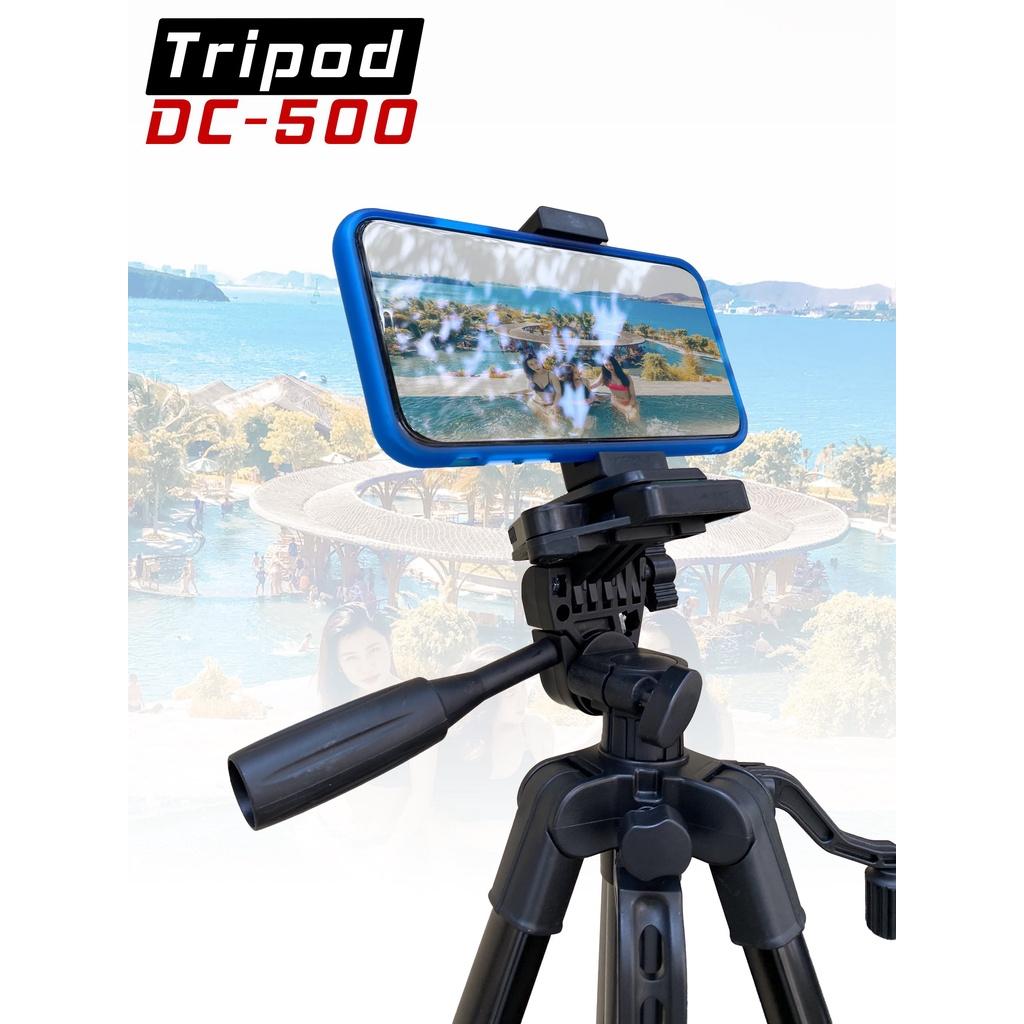 Tripod Điện Thoại máy ảnh Gậy Chụp Ảnh 3 Chân Cây Chụp Hình Tự Sướng Selfie Kết Hợp Remote Bluetooth DC - 500 chắc chắn