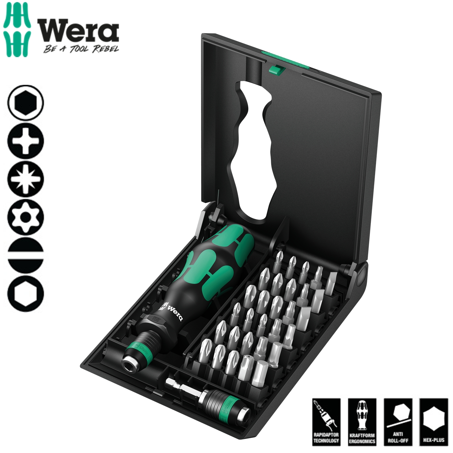 Bộ dụng cụ kraftform kompakt 70, Wera 05057110001