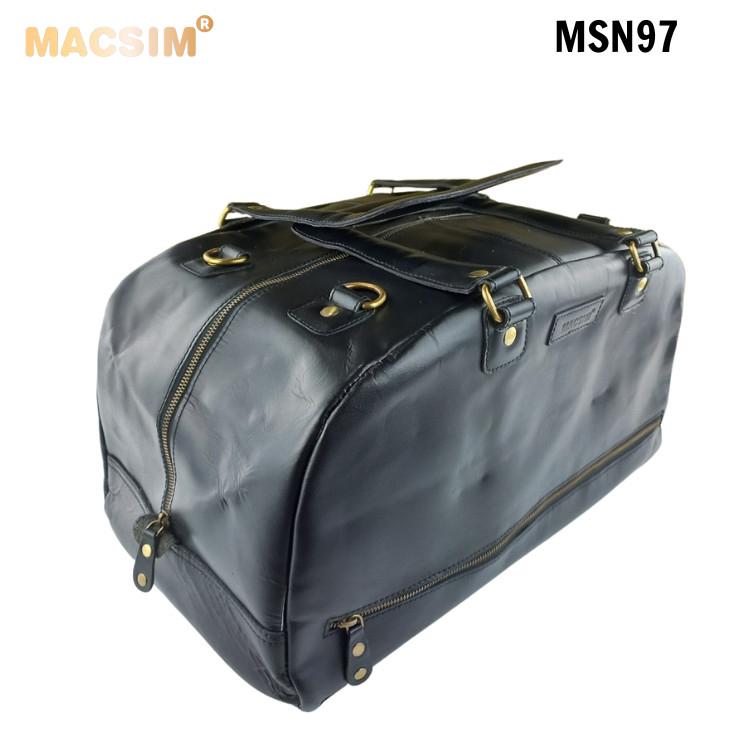 Túi da cao cấp Macsim mã MSN97 màu đen