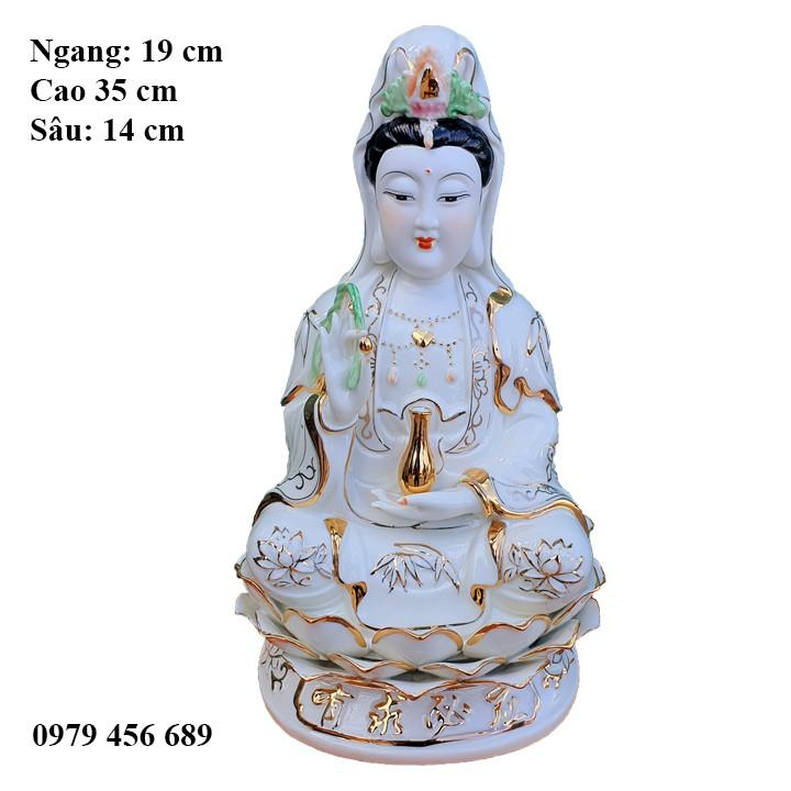 Phật Bà Quan Âm cao 35 cm