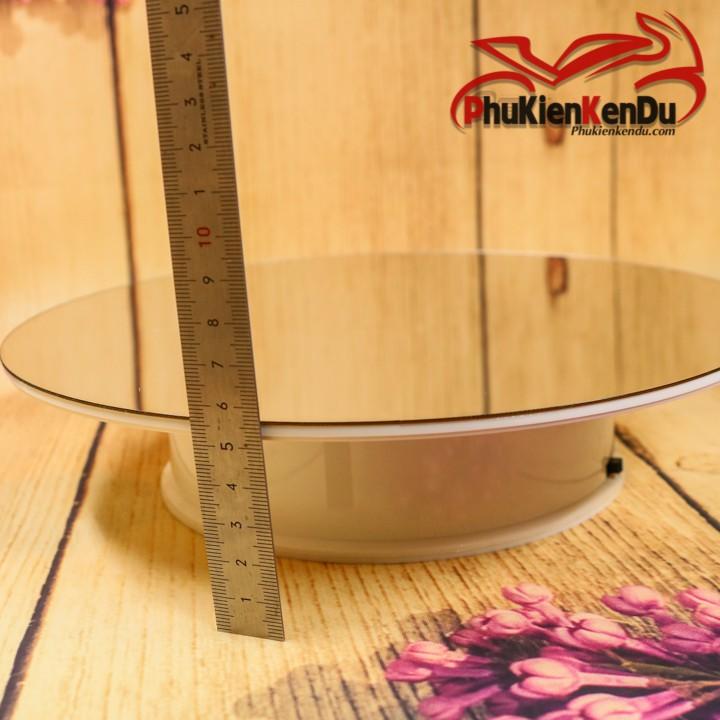 ĐẾ XOAY, BÀN XOAY TRƯNG BÀY SẢN PHẨM GƯƠNG 25CM TẢI 3KG