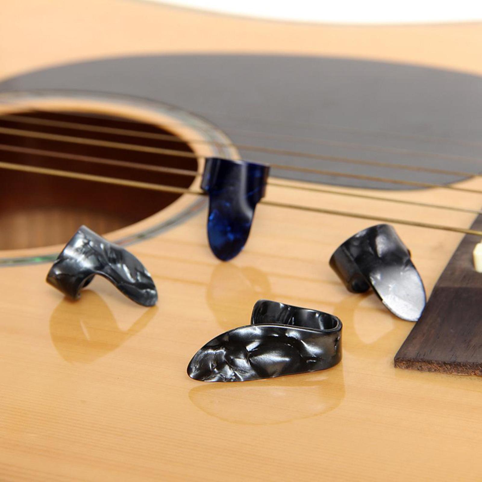 4pcs Finger Guitar Pick 1 Thumb 3 Finger Picks Plectrum Guitar Accessories