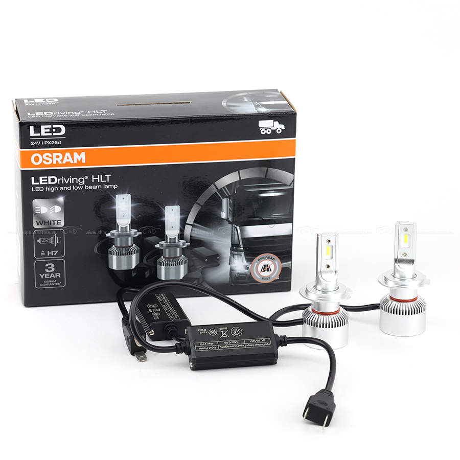 Combo 2 Bóng Đèn Led HLT OSRAM H7 64215DWS 24V 18W