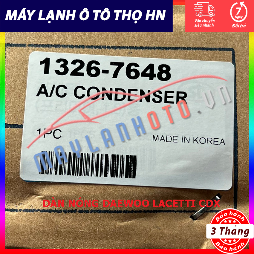 Dàn nóng DW Lacetti CDX - Chevrolet Cruze 2009 2010 2011 2012 2013 hàng xịn Hàn Quốc 09 10 11 12 13