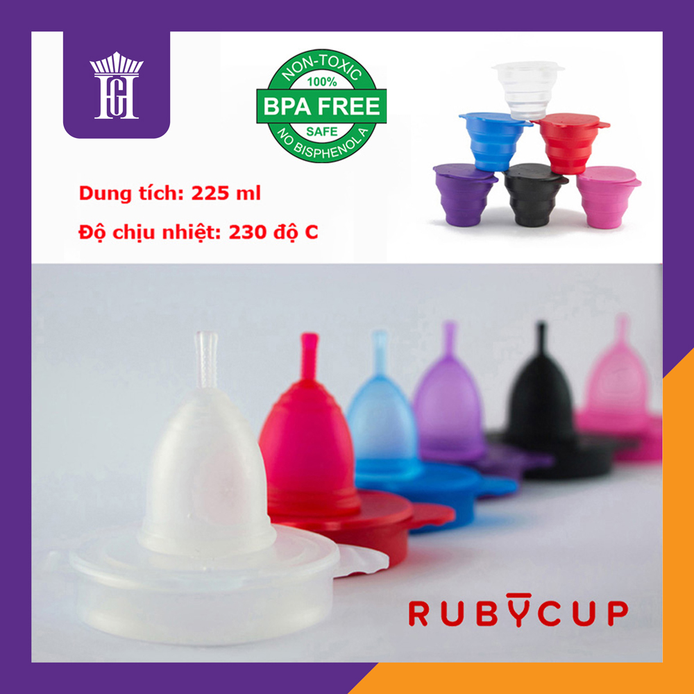 Cốc Tiệt Trùng Ruby Clean Màu Đỏ - An Toàn Tiện Lợi - Chuyên Dùng Tiệt Trùng Cốc Nguyệt San Trong Lò Vi Sóng - Vật liệu 100% Sillicone Y Tế Cao Cấp - Dung tích 225ml - Hàng Chính Hãng  – Ruby Clean Red is a great menstrual cup accessory