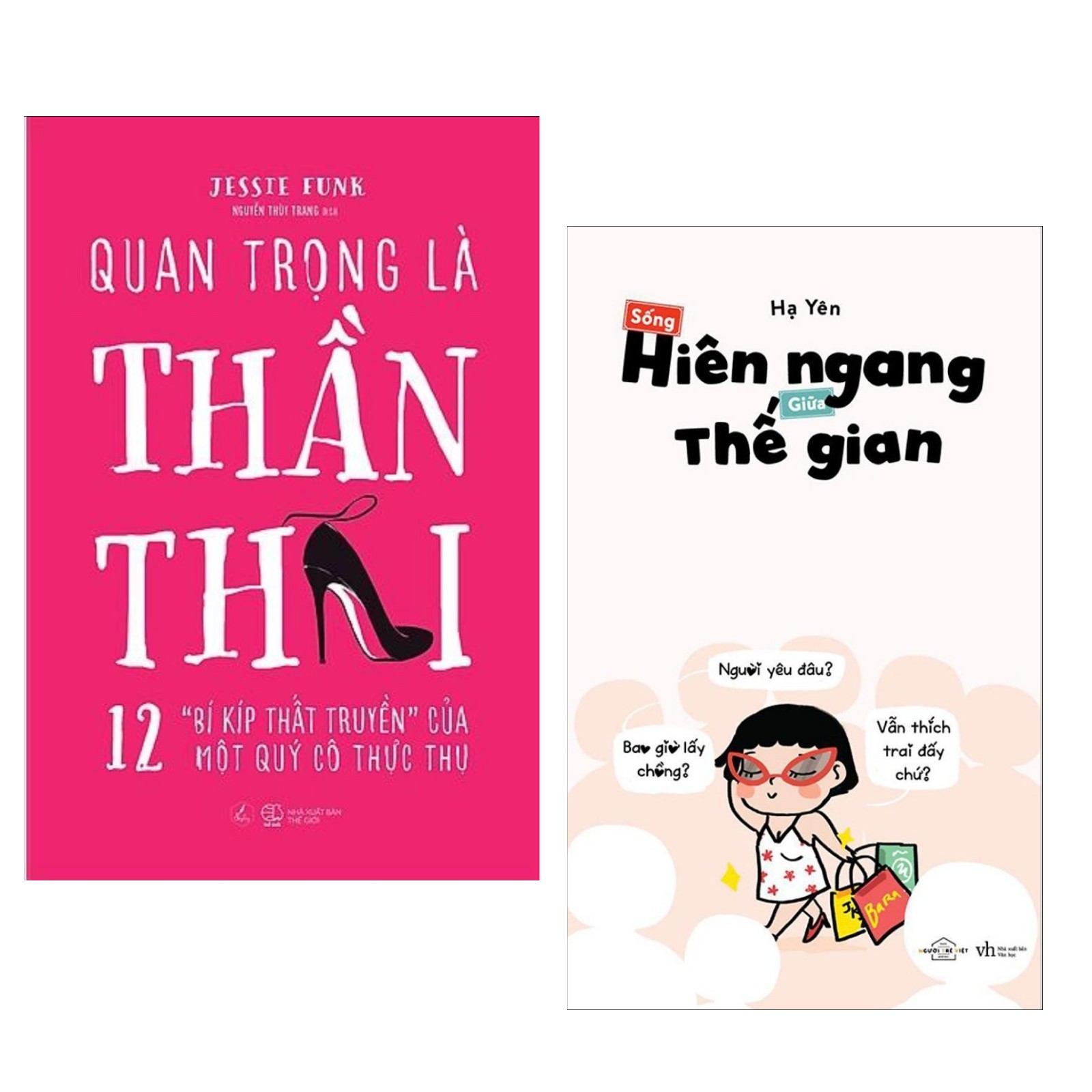 Combo Sách Dành Cho Quý Cô:  Quan Trọng Là Thần Thái + Sống Hiên Ngang Giữ Thế Gian - (Bí Kíp Của Một Quý Cô Thực Thụ / Sách Kỹ Năng Sống) - Tặng Kèm Bookmark Greenlife