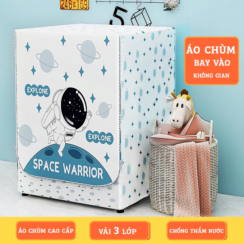 Áo trùm máy giặt cửa ngang HÀNG CAO CẤP 3 LỚP- 7KG-8KG-9KG-10KG-11KG-12KG