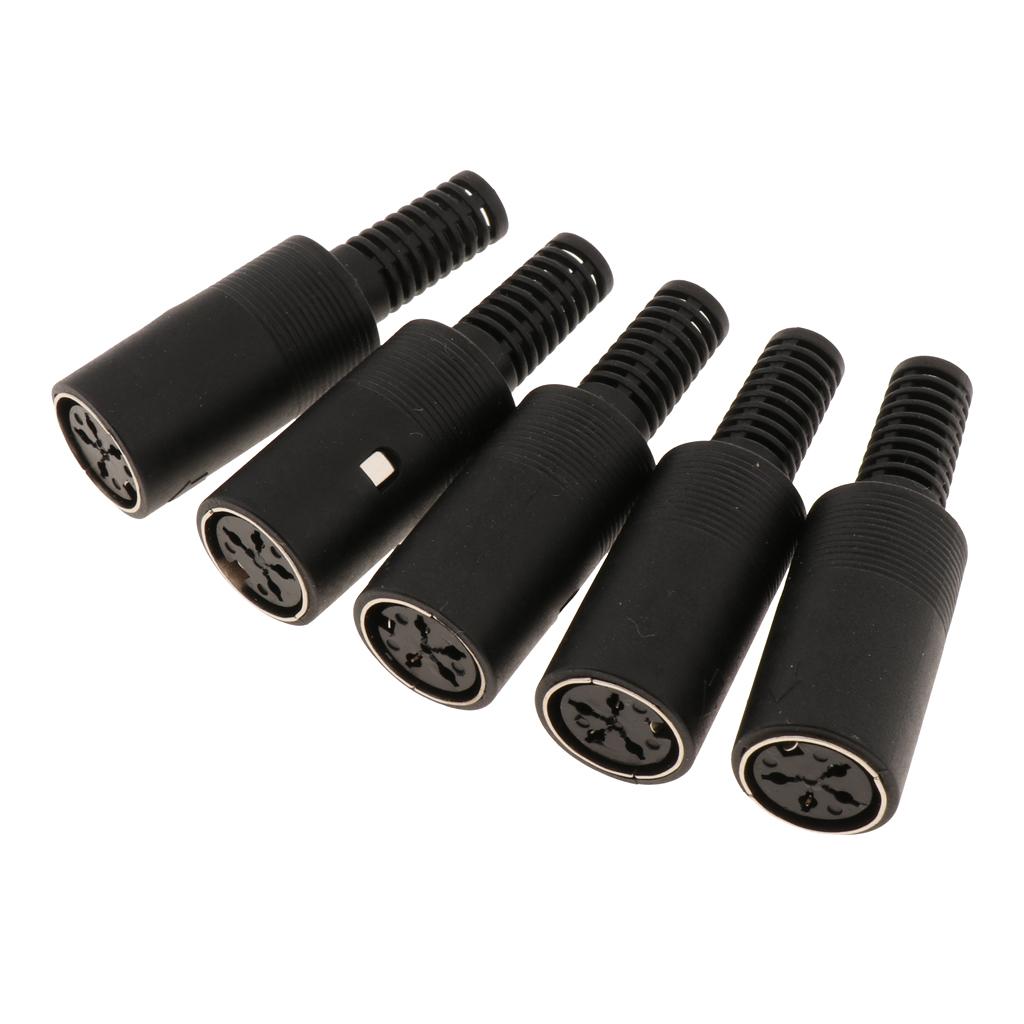 Mini Pin Female Plug Audio Jack Connector for Keyboard/Mouse DIY 3 Pin