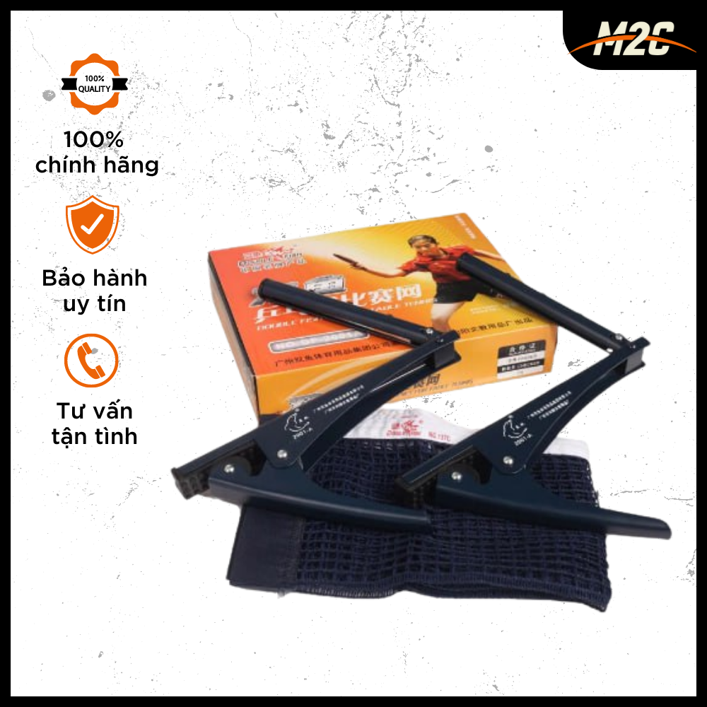 Cọc Lưới Bóng Bàn Double Fish DF 2001A Chính Hãng, Bộ Cọc Lưới Bền Chắc Chuẩn Thi Đấu