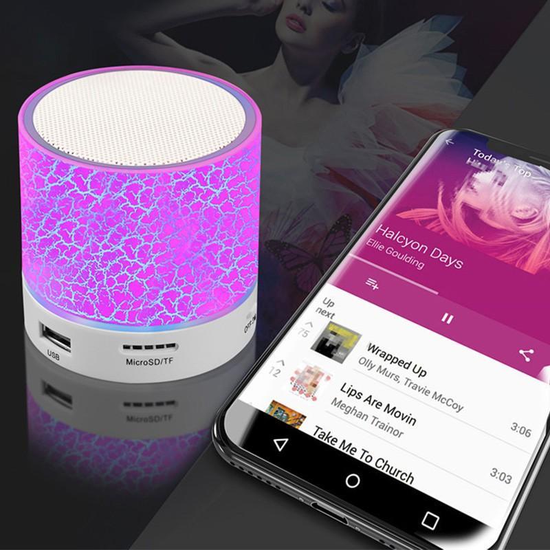 HOCO Loa bluetooth Không Dây Có Đèn LED Và Mic Cho Điện Thoại