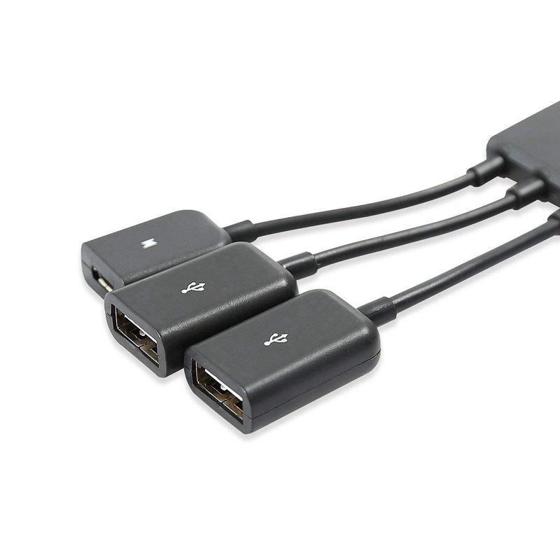 USB 3.1 Type C 2.0 + Micro-USB Female 3 in 1 OTG HUB