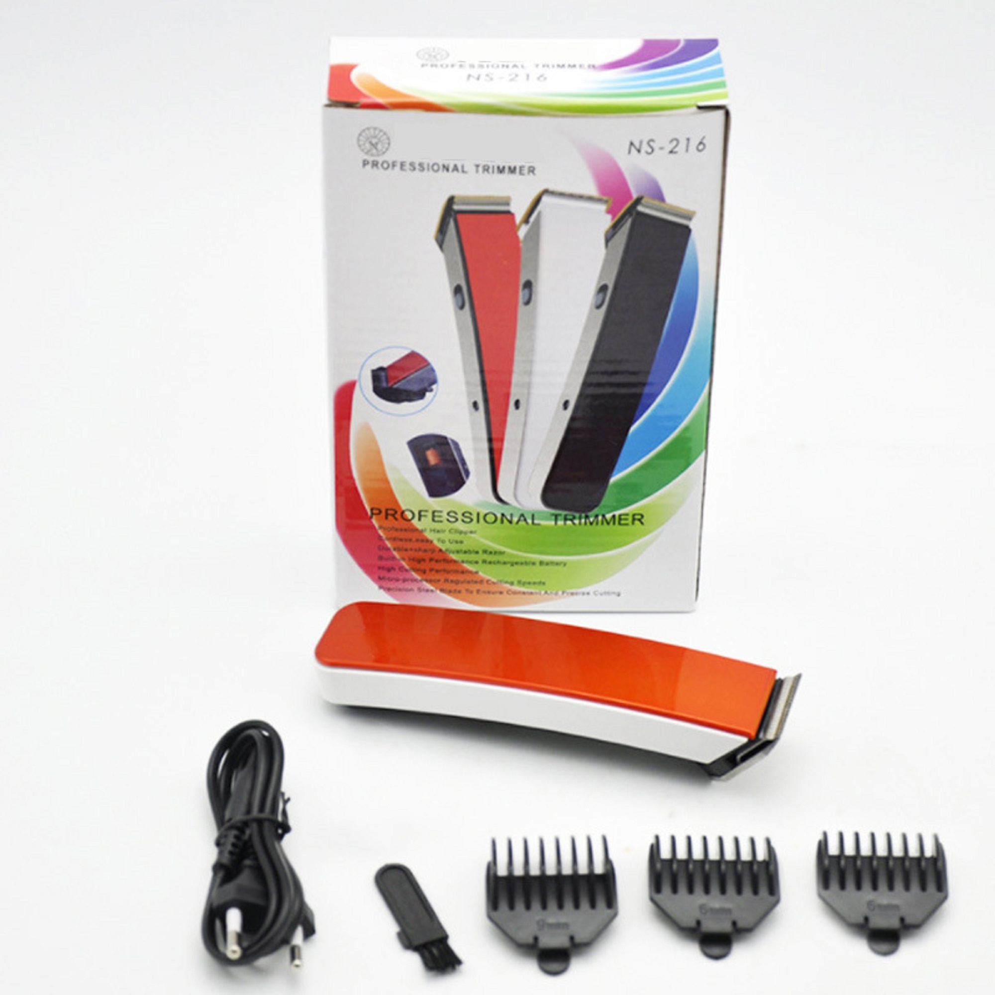 Tông Đơ Cắt Tóc NOVA 216 Đa Năng, Nhỏ Gọn , Dễ Sử Dụng, Chuyên Dùng Tại Gia Đình, Pin Sạc Tiện Lợi FULLBOX [ Giao Màu Ngẫu Nhiên ]