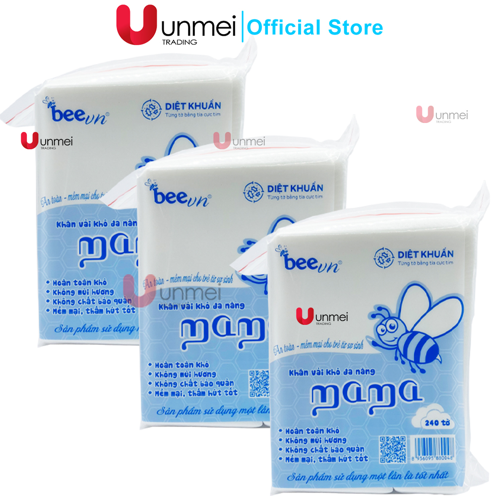 Combo 3 bịch Khăn vải khô đa năng Mama