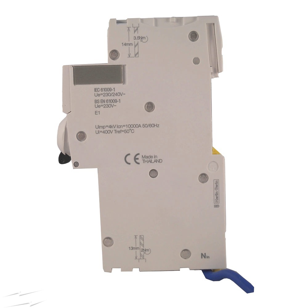 Cầu dao chống giật RCBO 1P+N-32A- 30mA Schneider