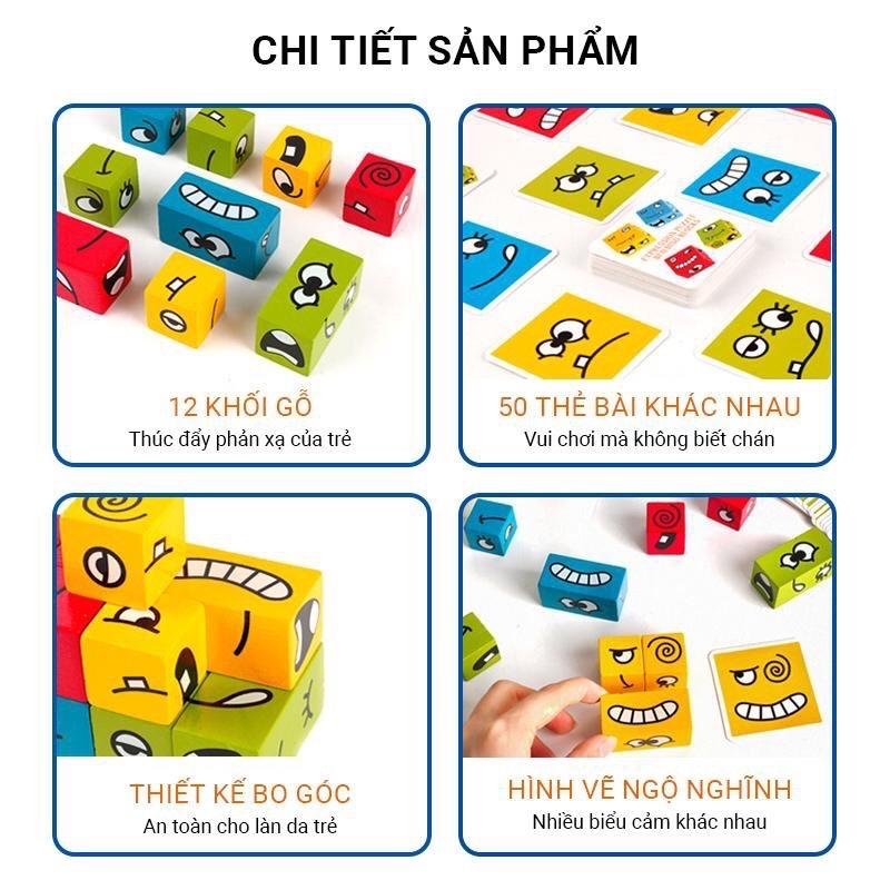 Rubik Face Đồ chơi nhậ diện cảm xúc cho bé