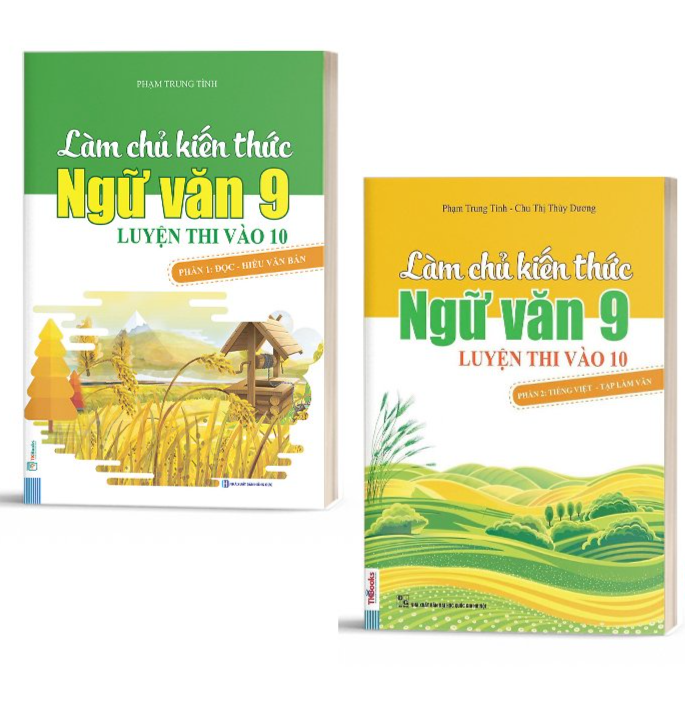 Combo Làm chủ kiến thức Toán - Ngữ văn 9 ôn thi vào 10 - Bản Quyền - Combo 4