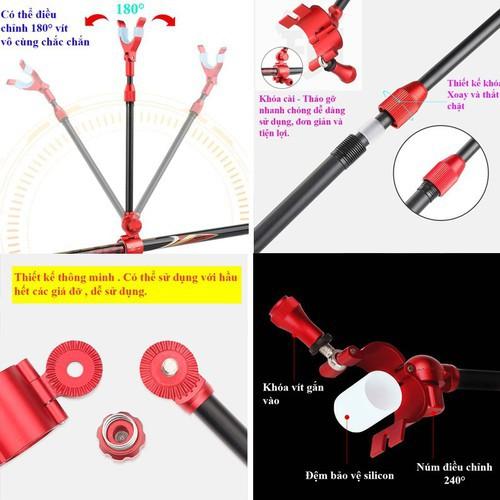 Ngoe Chống Cần Câu Đài, Gác cần Câu cá , câu Đơn Carbon Cao Cấp Siêu Bền