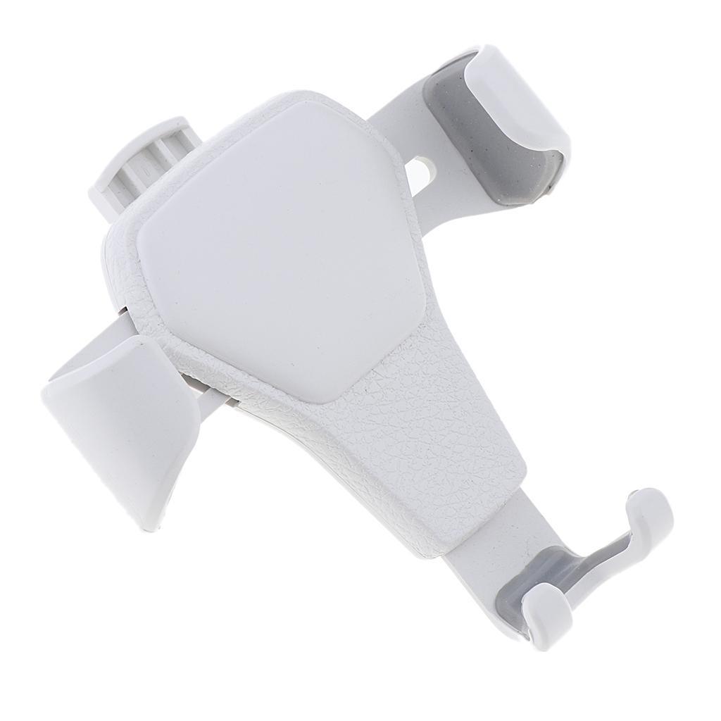 Universal Leather Grain Pattern Gravity Car Phone Holder Clip Air Vent Mount Stand Car Holder
