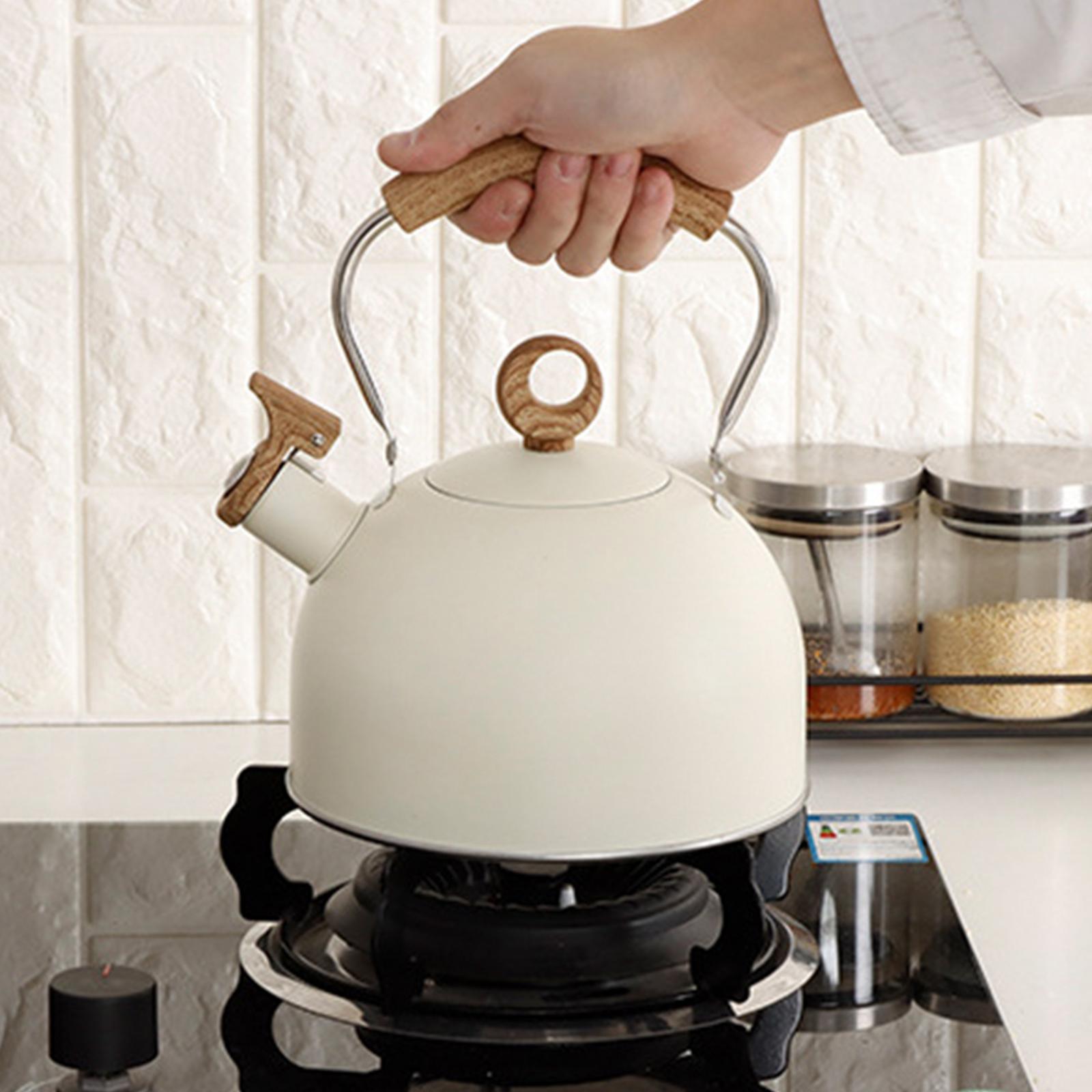 Stainless Steel Tea Kettle Stovetop Whistling Tea Kettle for Electric Pottery Stove