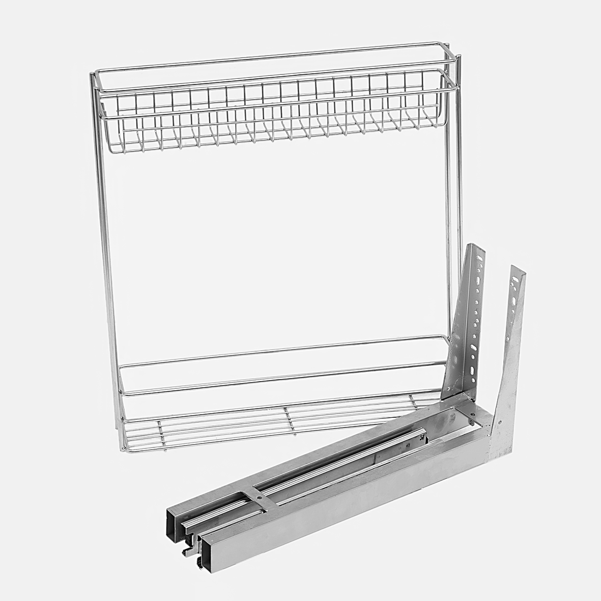 Ngăn kéo 2 tầng nhỏ cao cấp đựng chai lọ âm tủ bếp