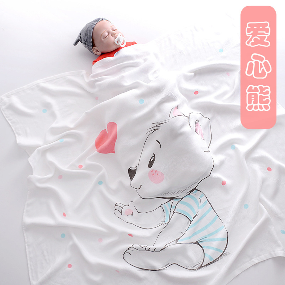Chăn đũi cho bé từ sơ sinh đến tiểu học chất liệu sợi tre thiên nhiên và sợi Cotton, loại siêu mềm mịn, KT: 110x110cm, Bamboo Home - hàng chính hãng BBH