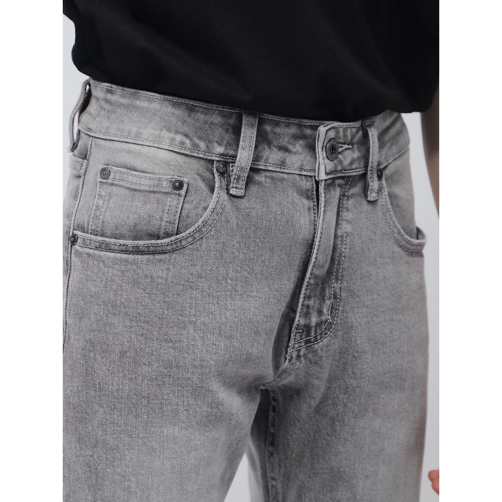 Quần jean xám nhạt DF form slimfit - 221204 | LASTORE MENSWEAR