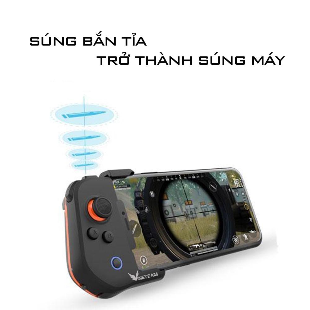 Tay Cầm Chơi Game Một Tay Không Dây VINETTEAM Tay Cầm Chơi Game PUBG Không Dây Một Tay, Bộ Điều Khiển Chơi Game Dành Cho IOS 13.4 và 13.5 ,ANDROID- Hàng Chính Hãng