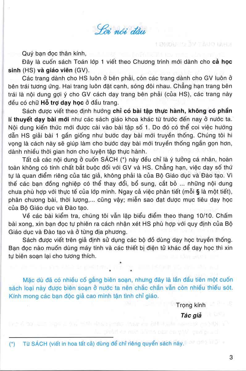 Toán 1 Tập 1 - Sách Giáo Viên Và Học Sinh