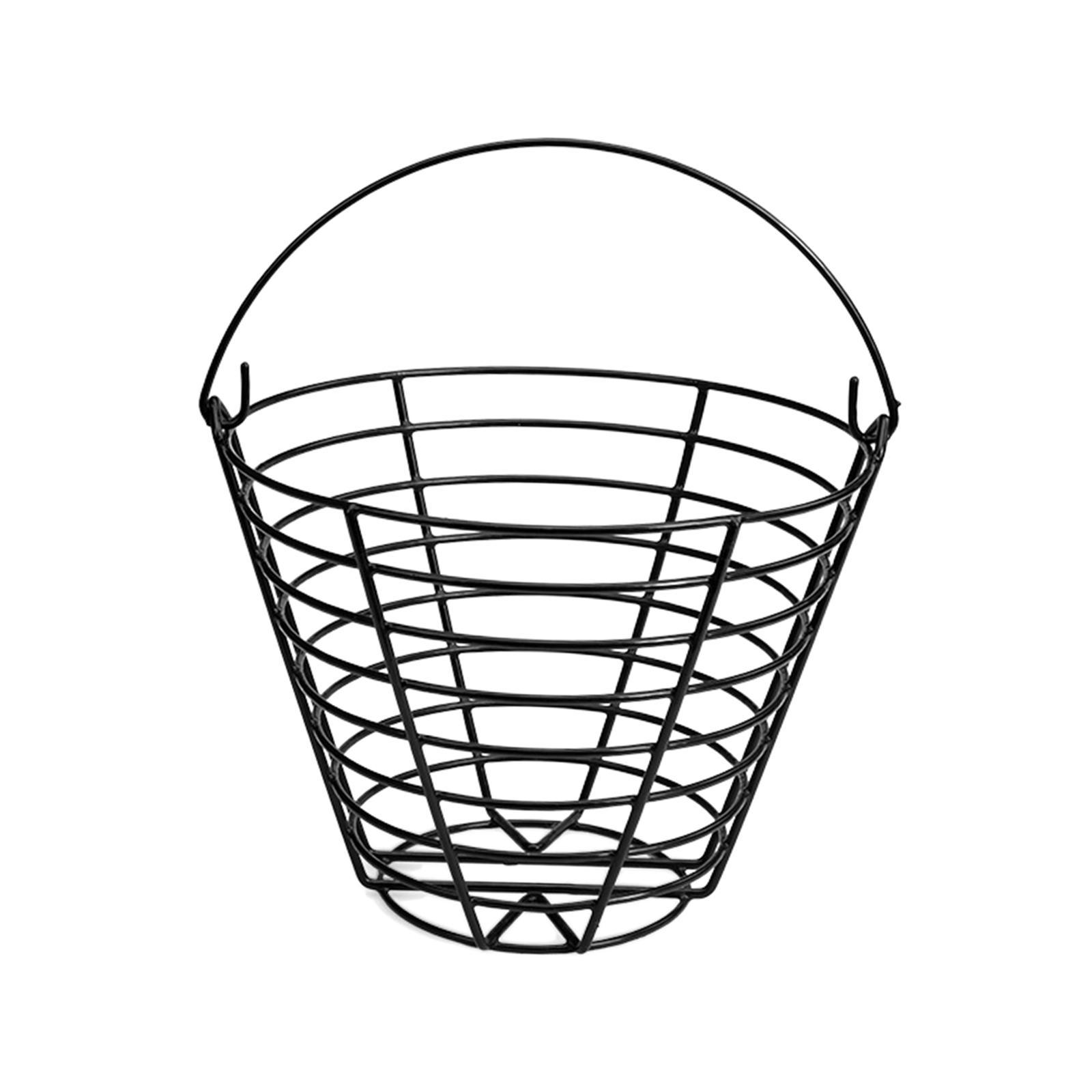 Metal Golf Basket, Golf Ball Storage Bucket, Ball Holder Golf Range Basket Ball Carrying Buckets Golf Ball Container for Practice Accessories