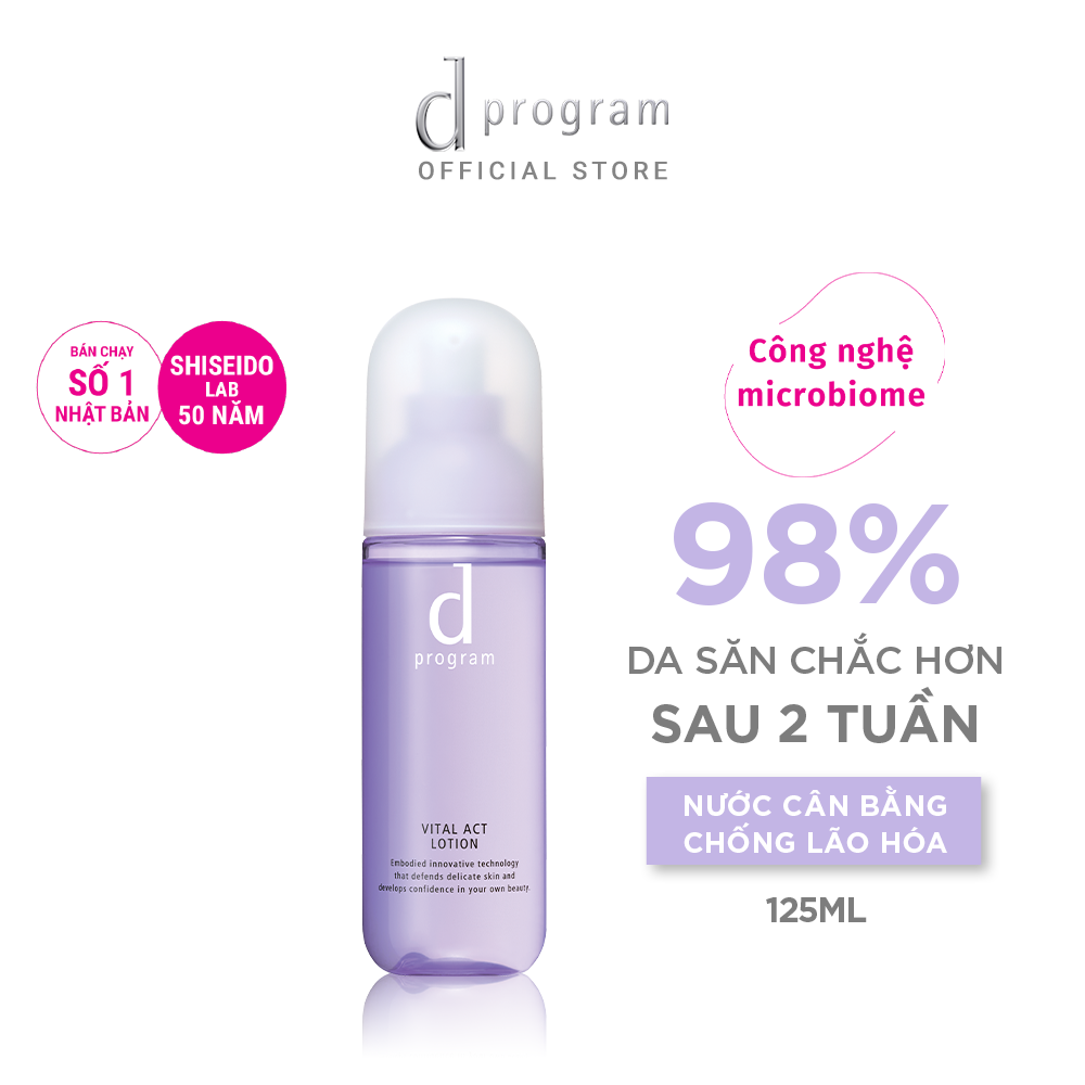 Nước Cân Bằng Ngăn Ngừa Lão Hóa Cho Da Nhạy Cảm d program Vital Act Lotion 125ml