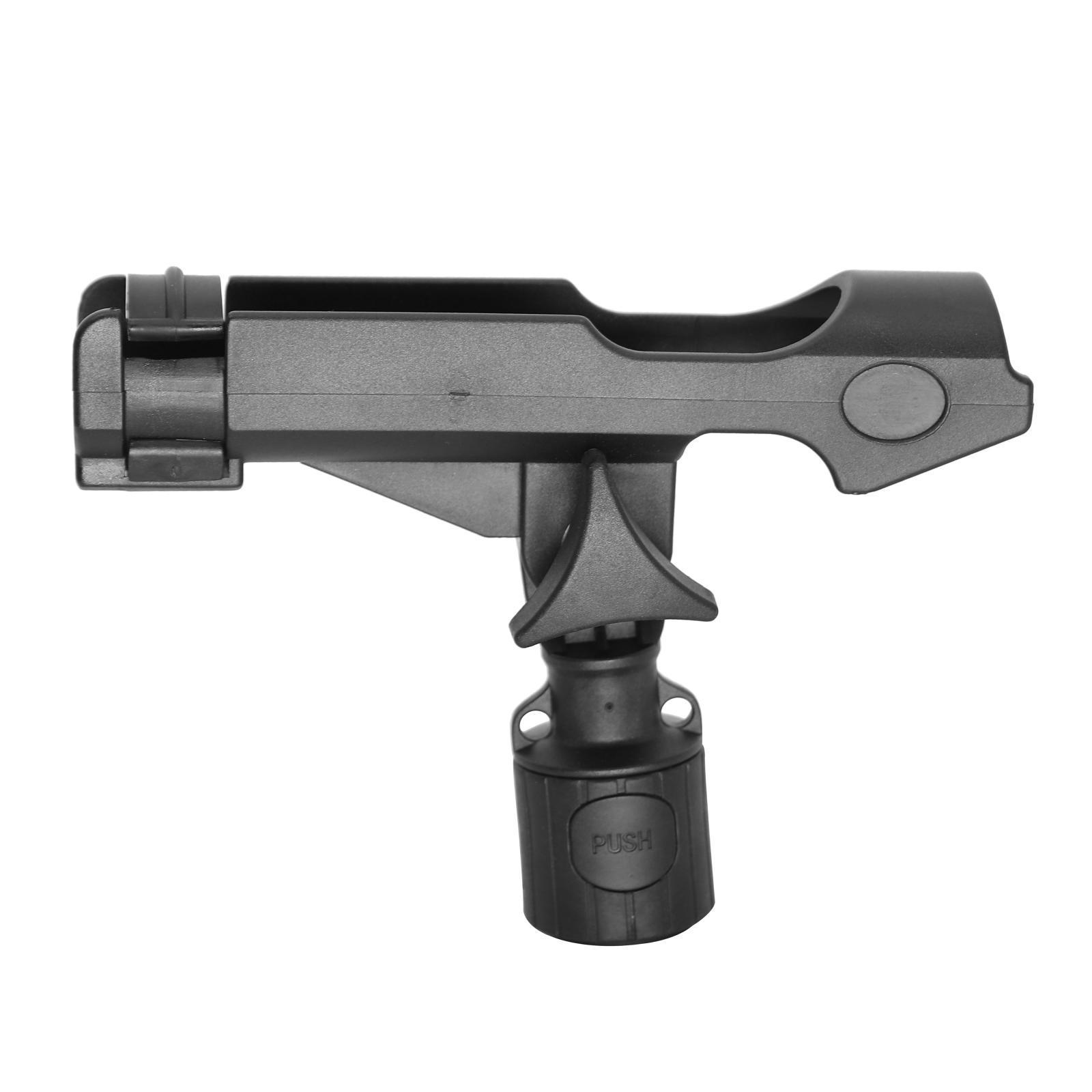 Fishing Rod Holder Adjustable Rotatable Side Rail Mount Kayak Boat Mounting with Screws