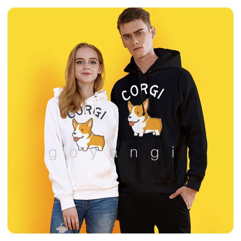 Áo hoodie goyangi Corgi Cute oversize phong cách hàn quốc
