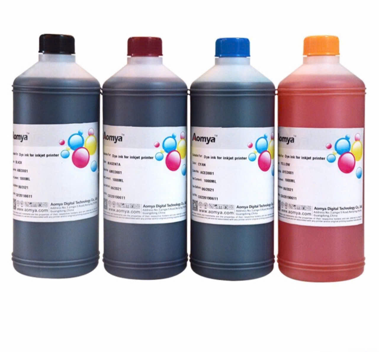 HCM- Free ship-Set 4 màu CMYK Mực nước Epson Dx5 I3200 loại 1 lít - Tiết kiệm chi phí, hàng nhập khẩu.