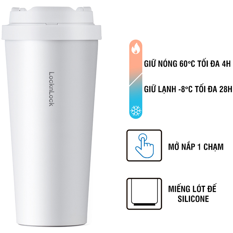 Bình Giữ Nhiệt Lock&Lock Energetic One-Touch Tumbler LHC3249 - 550ML