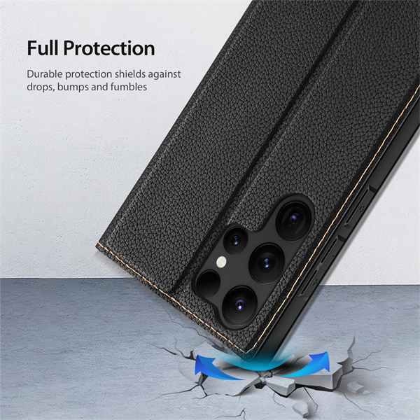 Bao da dành cho Samsung Galaxy S23 Ultra DuxDucis Magnetic Folio Skin X2 Series - Hàng Nhập Khẩu