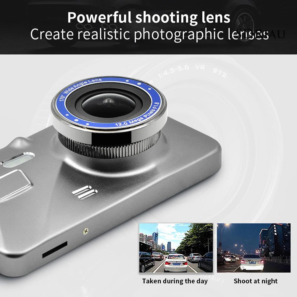 Camera Hành Trình Ống Kính Kép 3.6 Inch Hd 1080p 170 Độ Chuyên Dụng Cho Xe Hơi