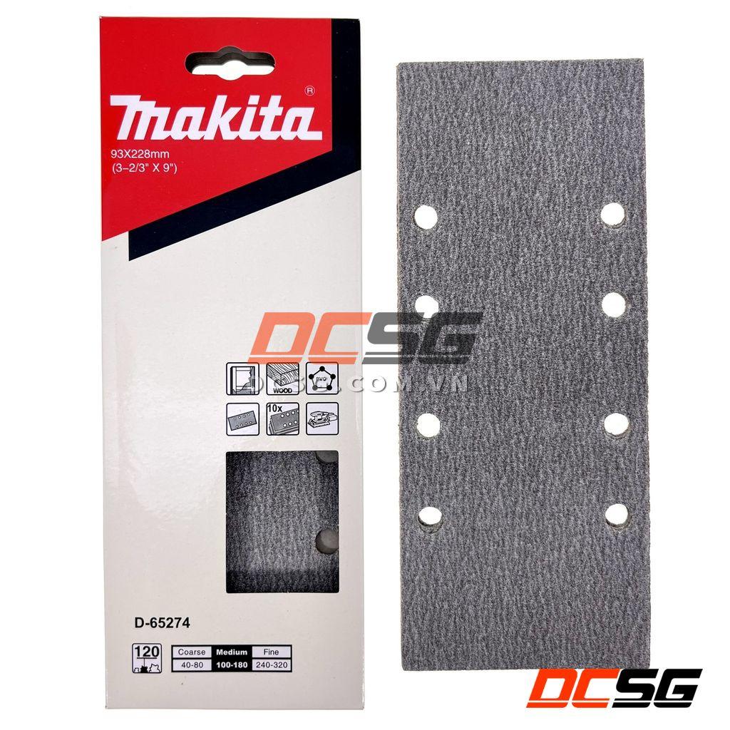 Giấy chà nhám cho gỗ 93x228mm Makita 10 tờ/ bộ