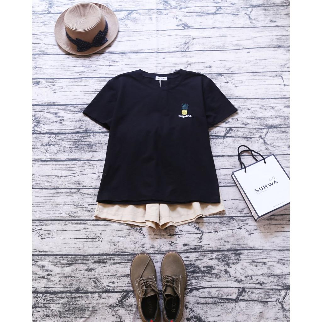 ÁO PULL THÊU QUẢ DỨA