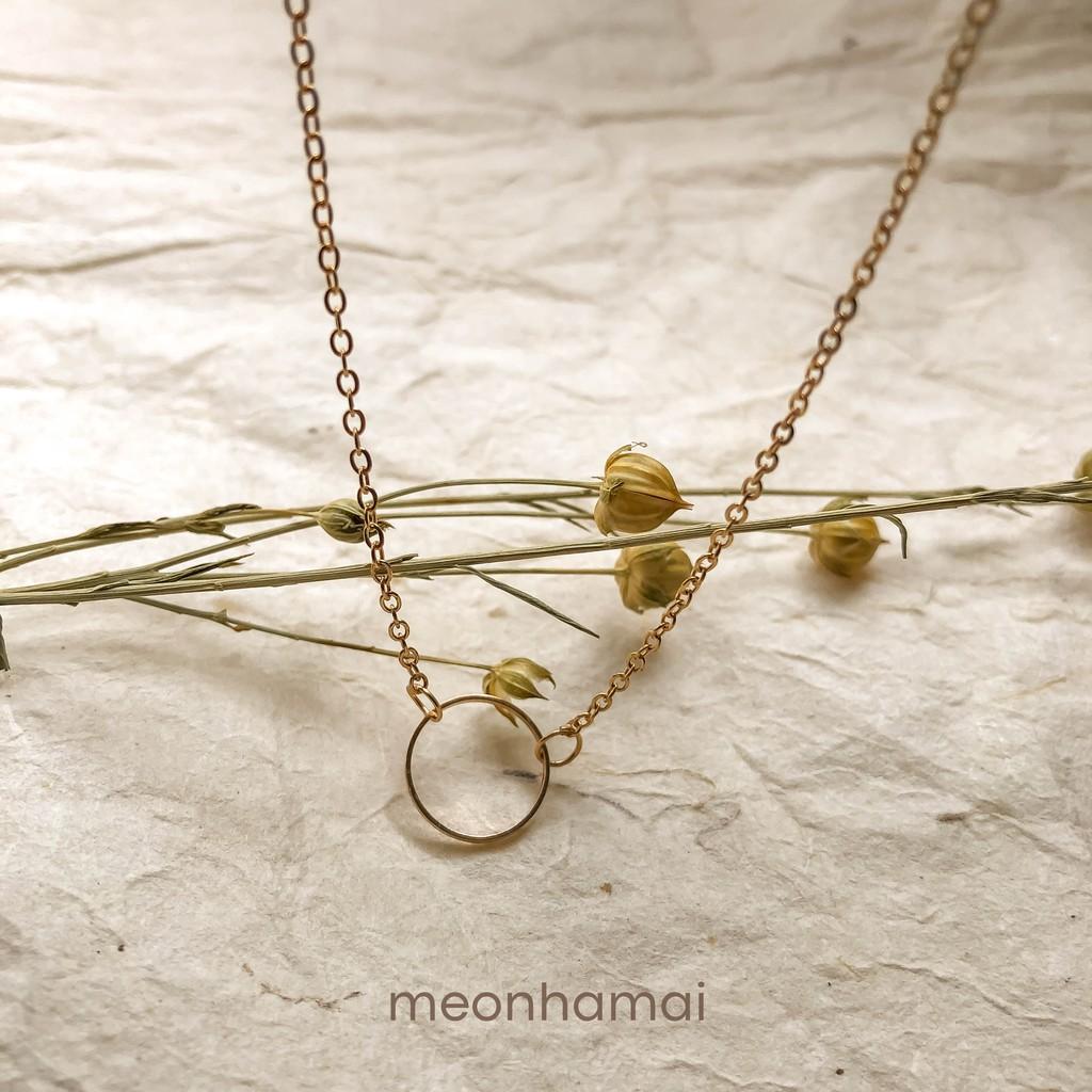 Vòng cổ titan khoen tròn đơn giản MEONHAMAI VC006