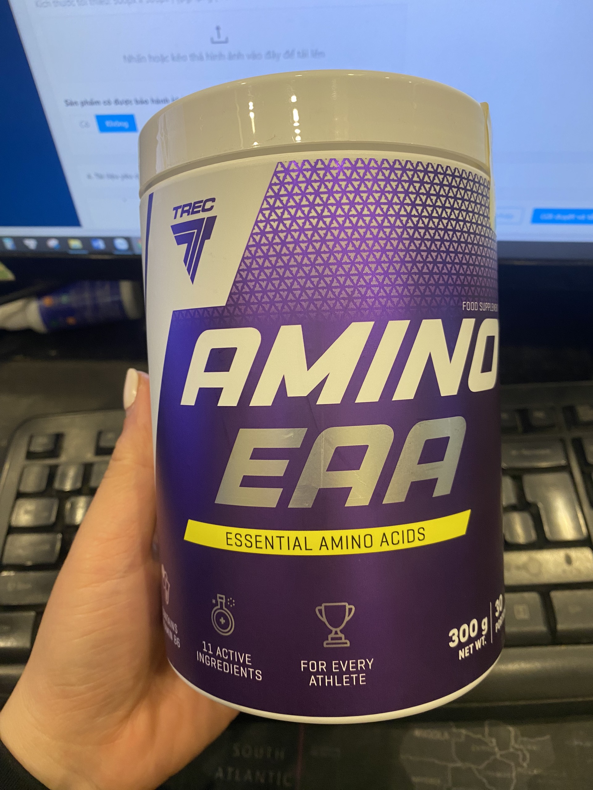 AMINO EAA 300G - Tăng sức mạnh, tăng cơ và phục hồi cơ bắp - Thương Hiệu TREC NUTRITION