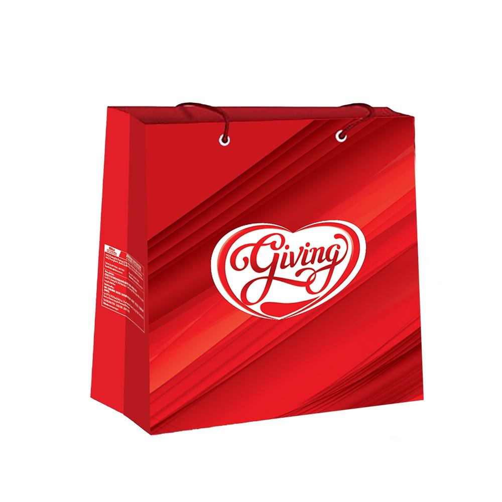 Bánh Cracker Giving Hoa Hồng hộp 450g + Túi