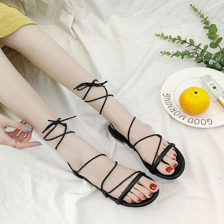 Dép sandal thắt dây Hottrend siêu xinh