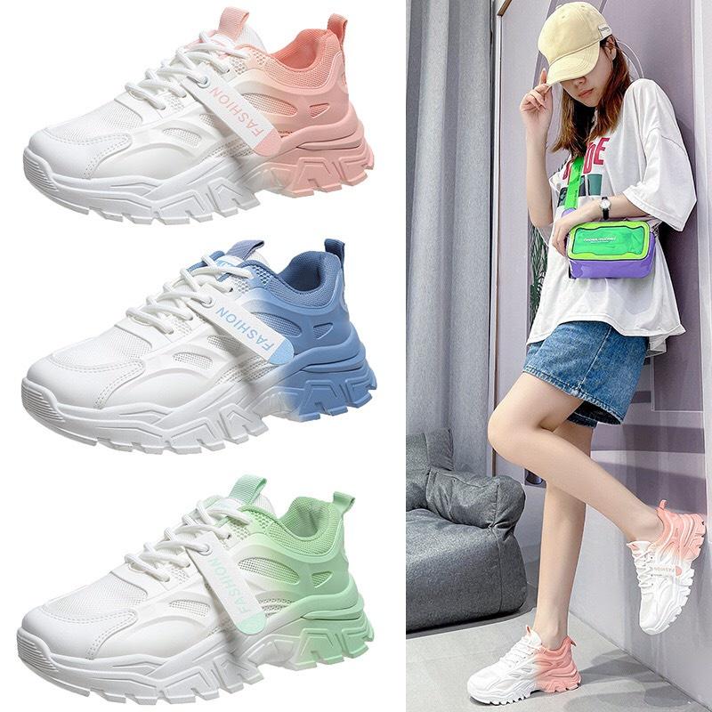 Giày sneakers thể thao nữ FAROSA giày thể thao độn đế gót phối màu siêu hót trend của năm