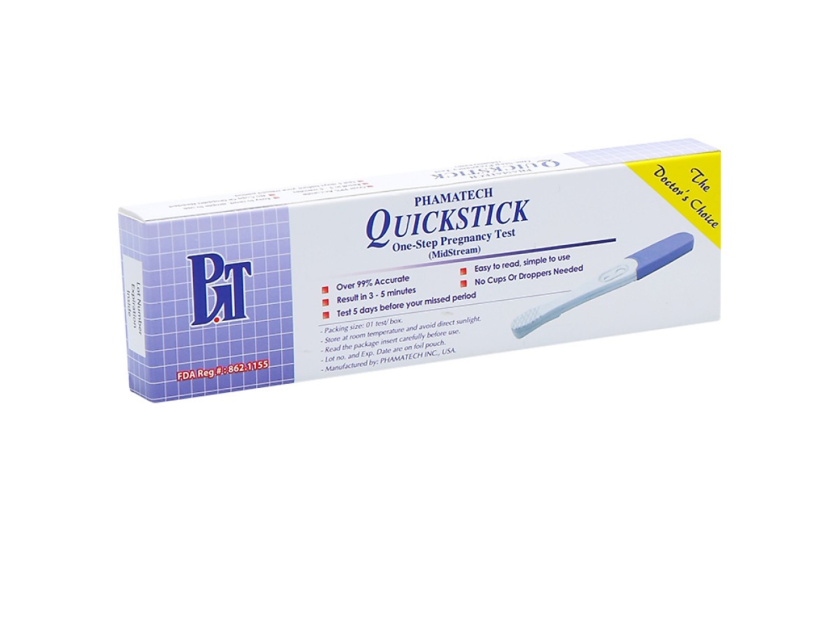 Bộ 2 Que thử thai Quickstick Gold 5mm
