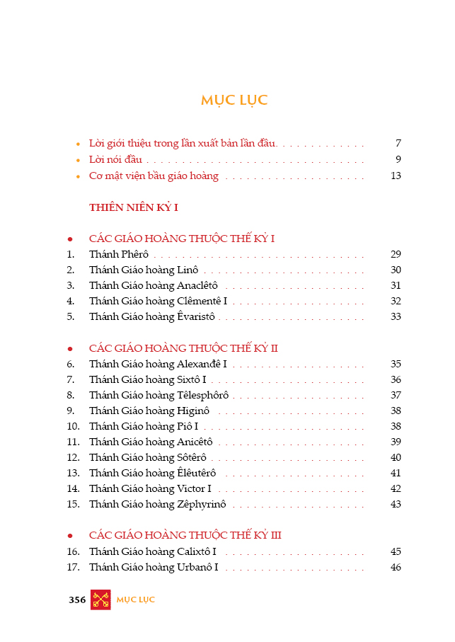266 TRIỀU ĐẠI GIÁO HOÀNG TRONG DÒNG LỊCH SỬ GIÁO HỘI