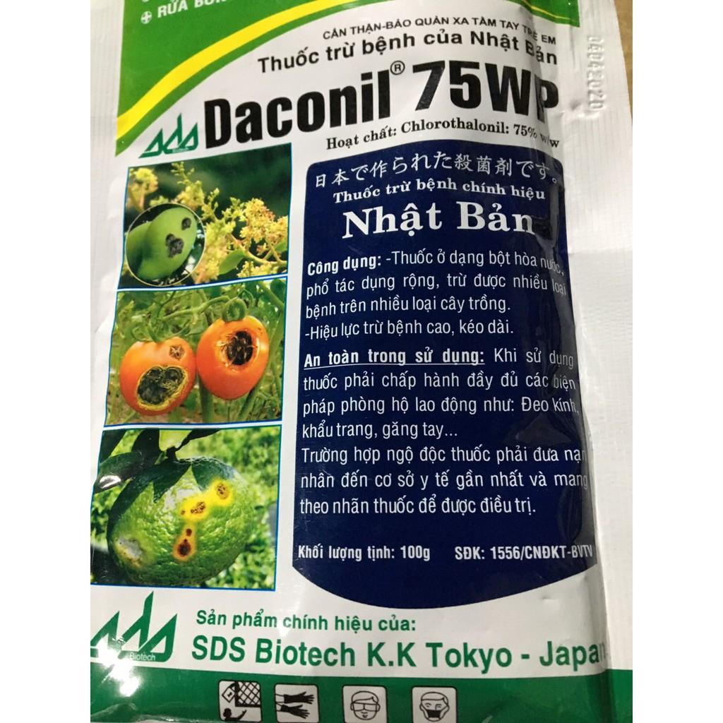 Sản phẩm trừ nấm cây trồng Daconil gói 100gr