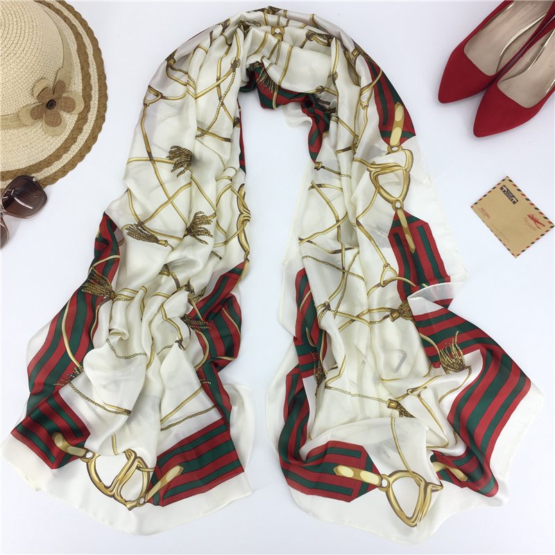 Khăn lụa nữ phối hoạ tiết Haint Boutique K07