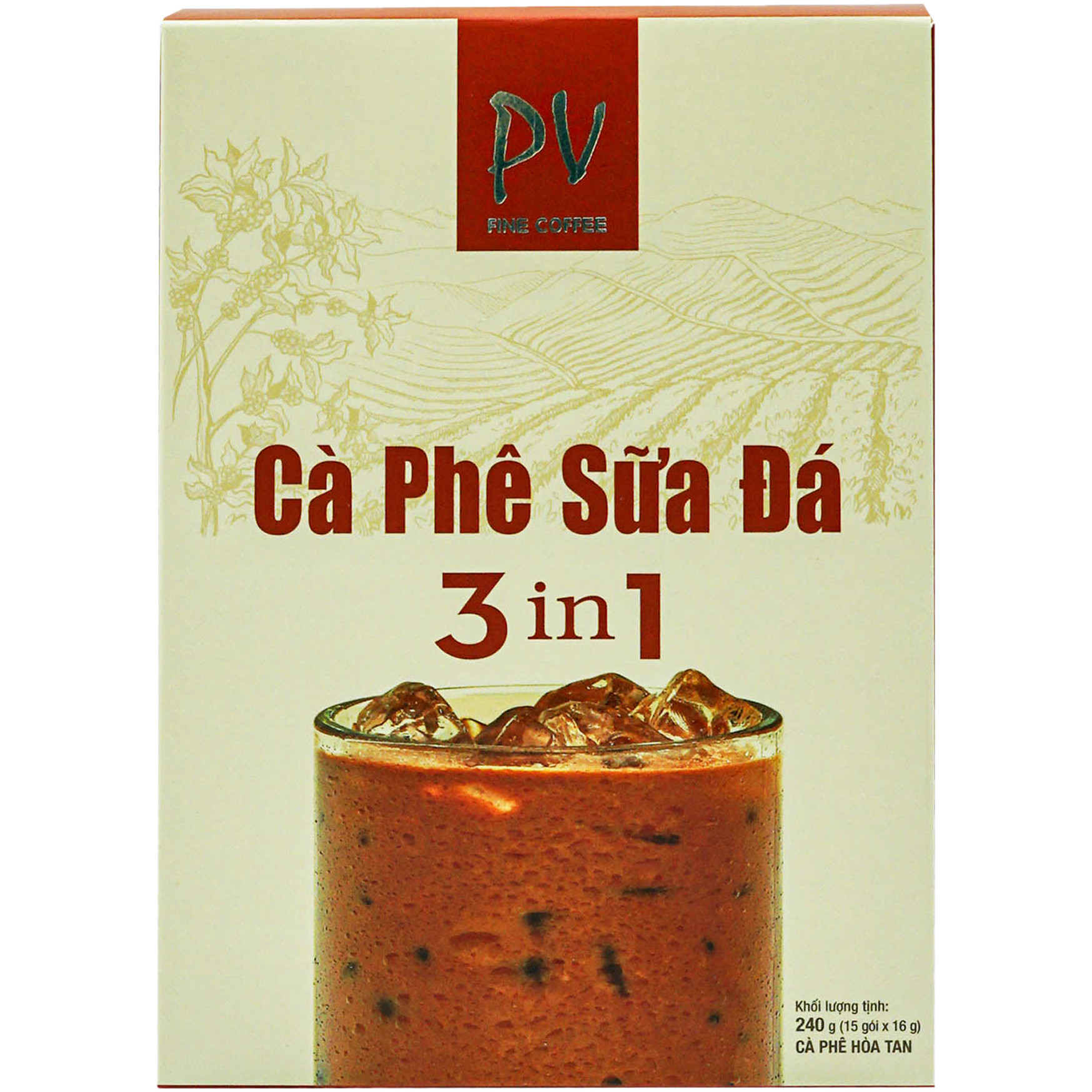 Cà phê hòa tan PV - Cà phê sữa đá - Cà phê 3in1- Cà phê tiện lợi - Phương Vy Coffee