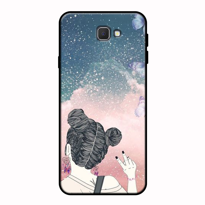 Ốp lưng điện thoại Samsung Galaxy J7 Prime viền dẻo TPU BST Cô Nàng Cá Tính Mẫu 2